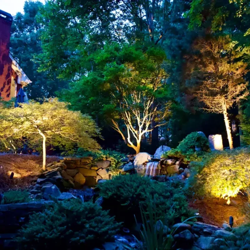 Landscape low-voltage lighting by QUIETT SCAPES