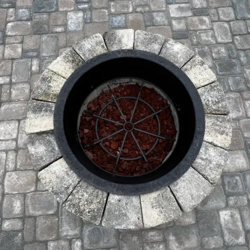 Grey Fire pit By Quiett Scapes